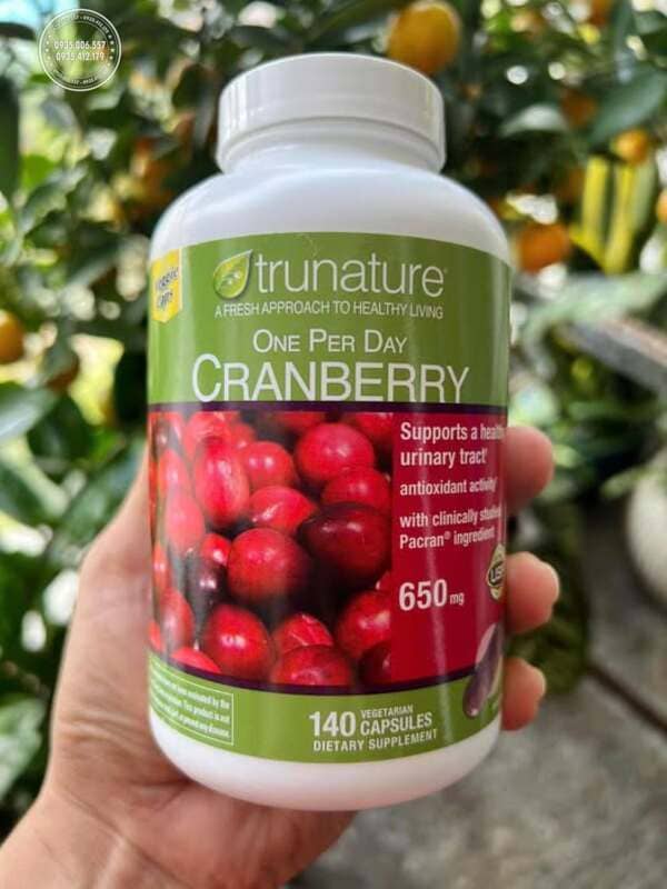 Viên uống Trunature Cranberry 650mg của Mỹ là gì?